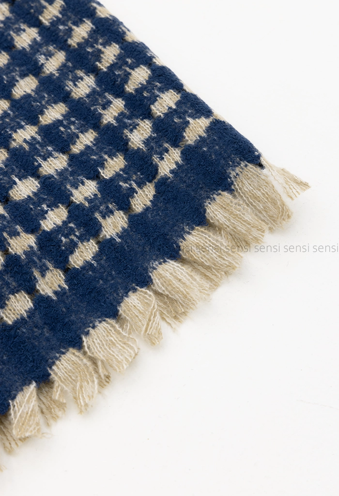 شال چهارخونه پشمی کد1005156